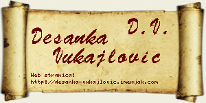 Desanka Vukajlović vizit kartica